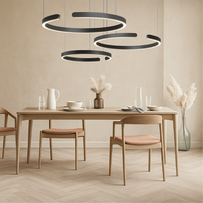 Nordic Three-Ring Pendant Light