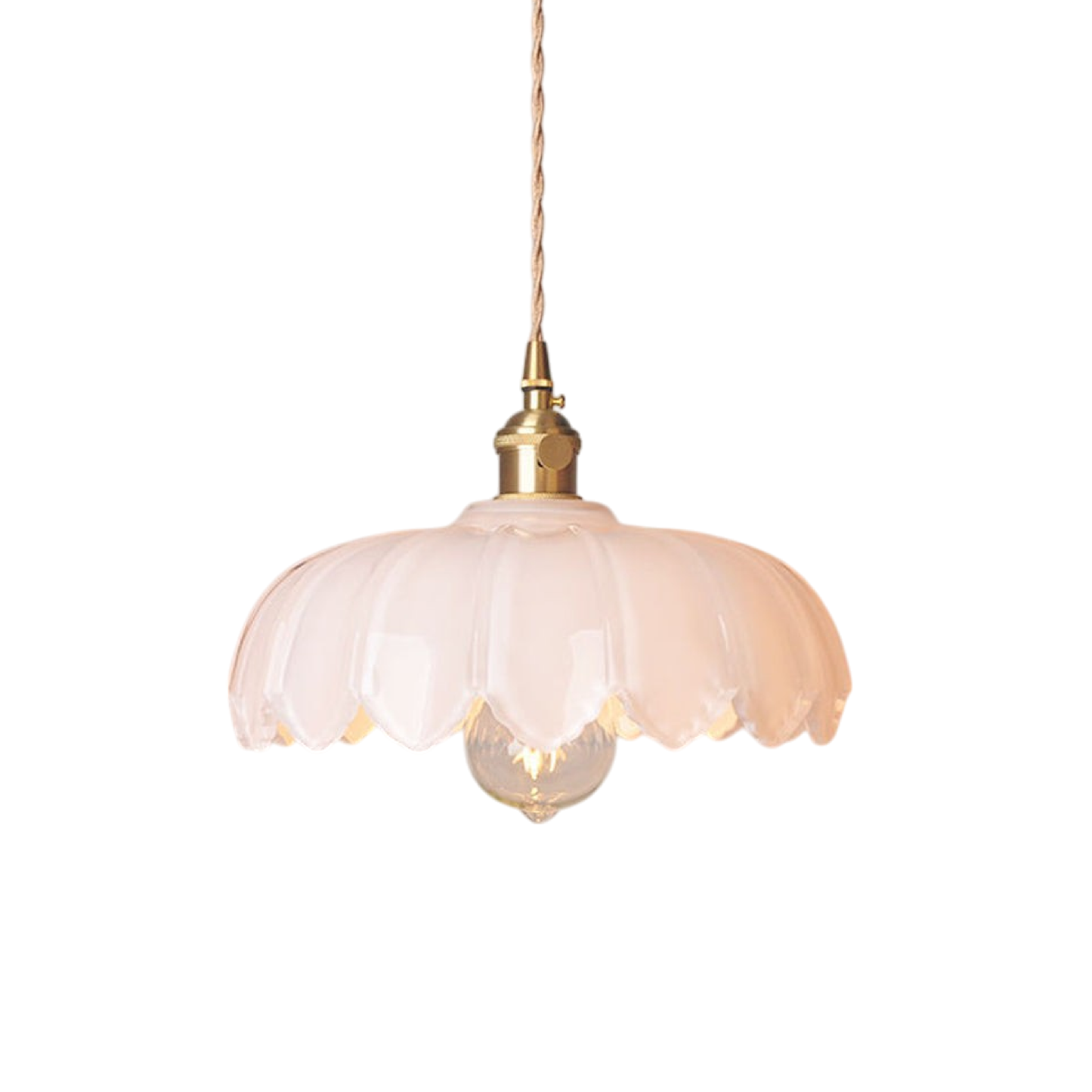 Elegantes Glasblumen-Anhänger-Licht für stilvolle Beleuchtung