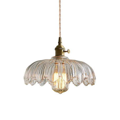 Elegantes Glasblumen-Anhänger-Licht für stilvolle Beleuchtung