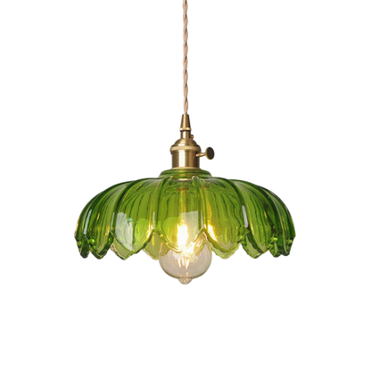 Elegantes Glasblumen-Anhänger-Licht für stilvolle Beleuchtung