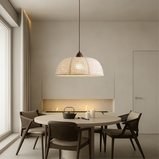 Lustre en tissu élégant pour un éclairage tendance