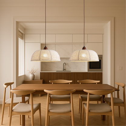 Lustre en tissu élégant pour un éclairage tendance