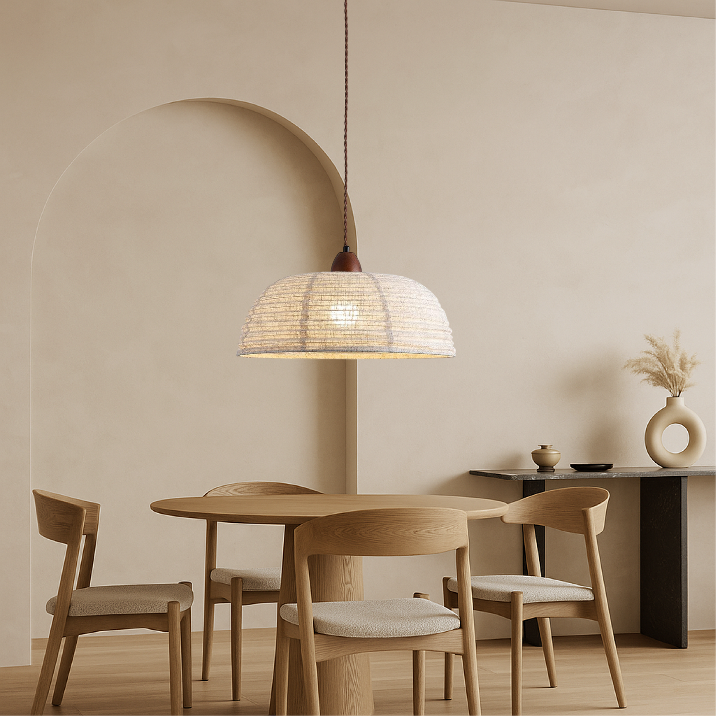 Lustre en tissu élégant pour un éclairage tendance