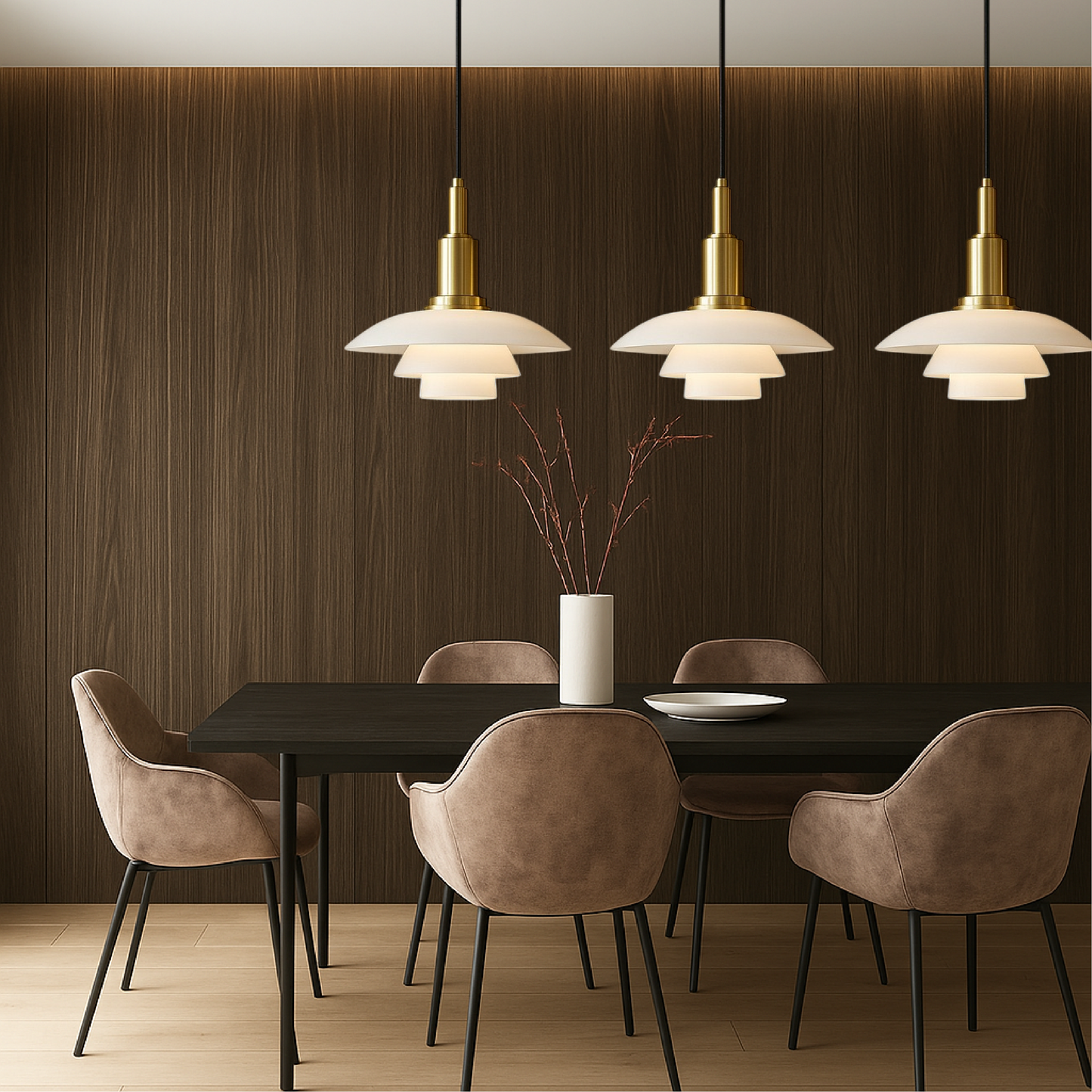 П Pendant Light Ø3/4 with Elegant Danish Designer Touch