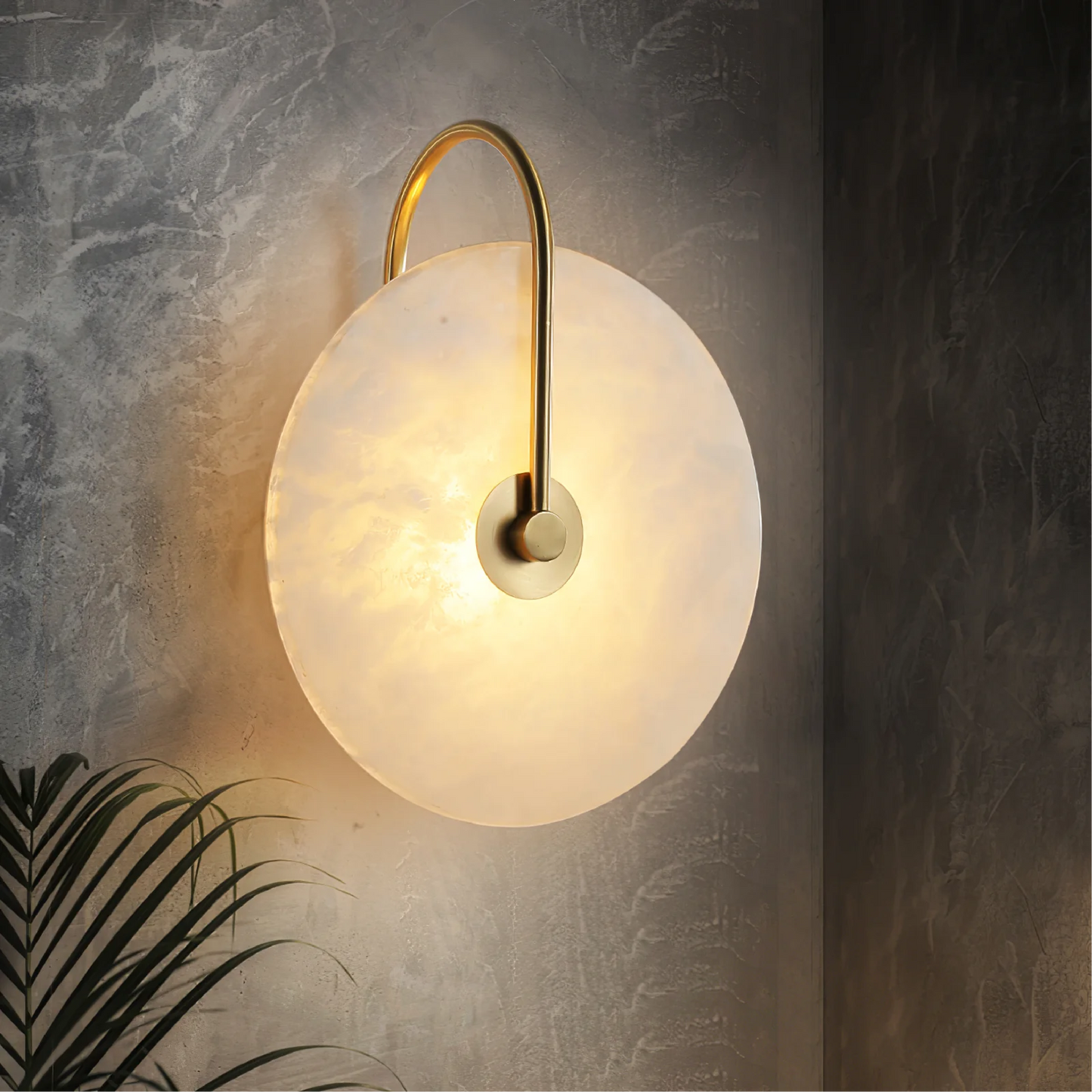 Lampada da Parete in Marmo Alabastro con LED Toshiba style