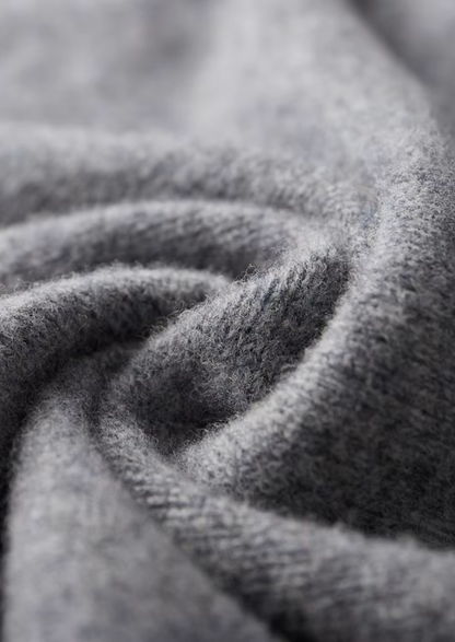 PURE EXTRA-FINE MERINO WOOL TWO-TONE ZIP CARDIGAN