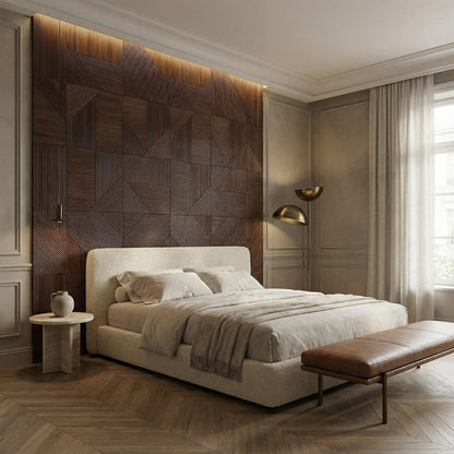 Euclid Wooden Wall Panel — Modern Geometric Accent for Your Walls