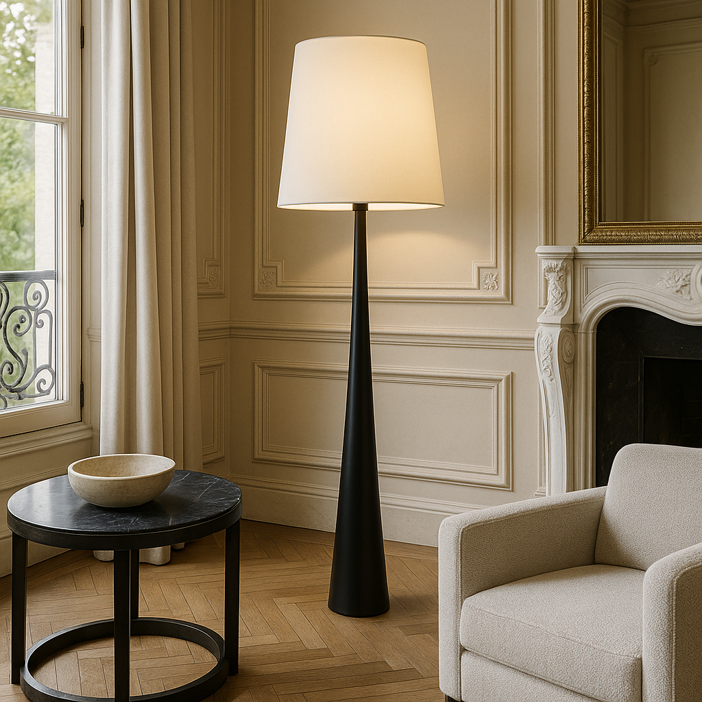 Elegante Lampara de Pie Albana para Sala y Dormitorio