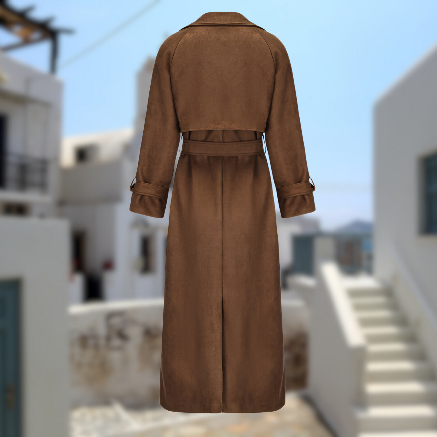 NORA | TRENCH COAT EN VEAU SUEDE