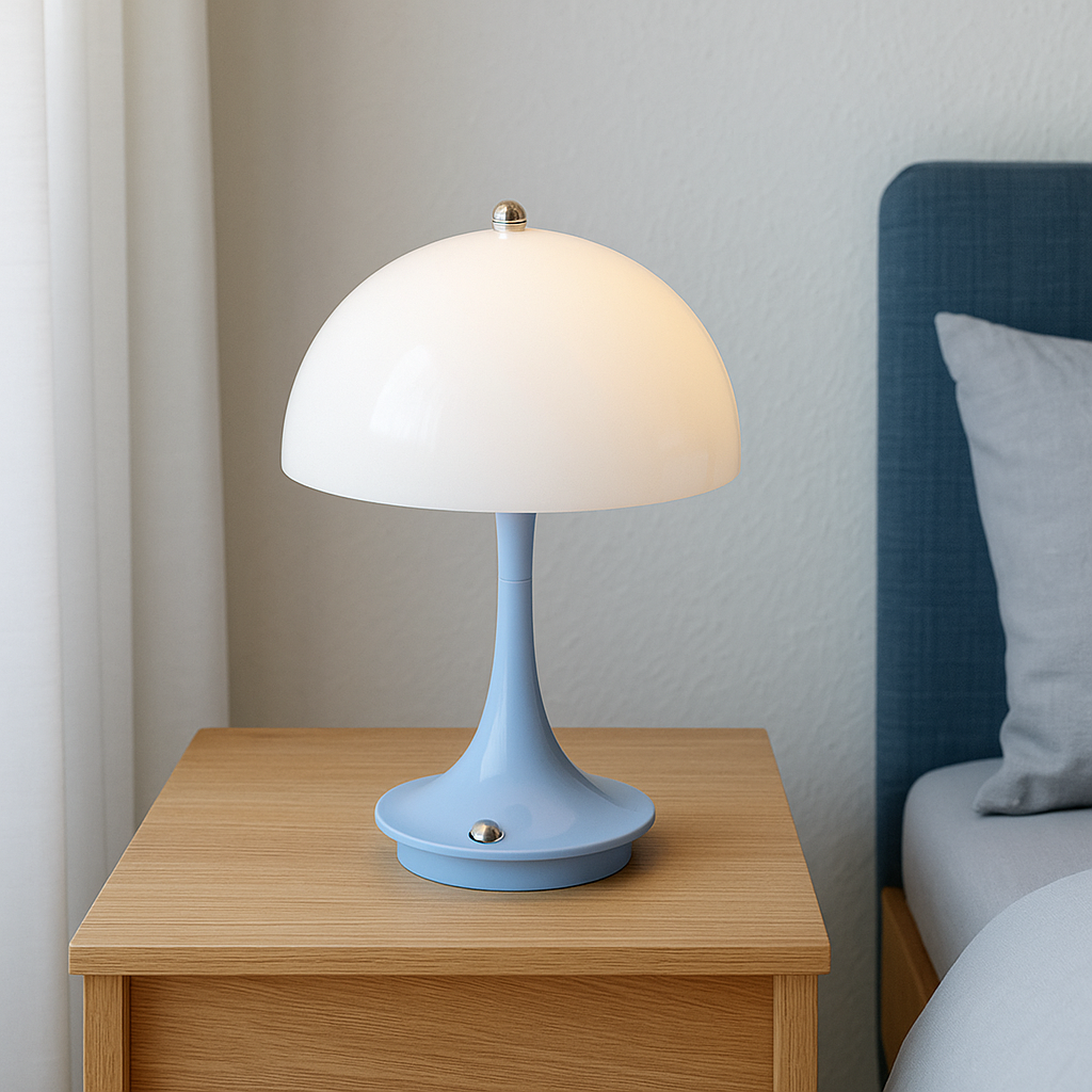 Lampada da tavolo a forma di fungo elegante e originale