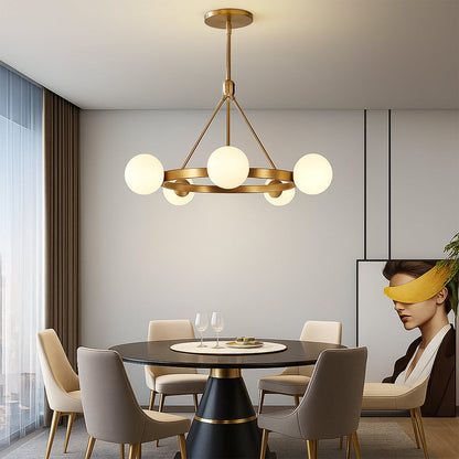 Uskas Nordic 5-Head Chandelier - Modern Elegant Lighting for Your Home