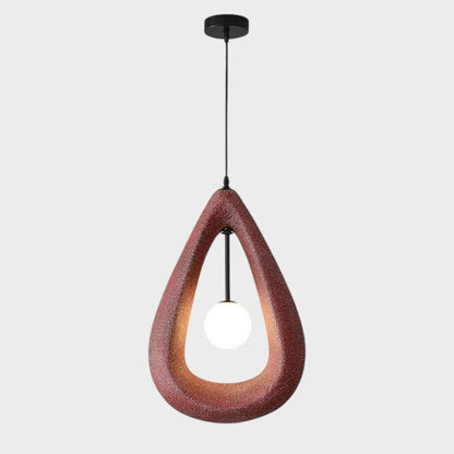Lámpara de colgante ovalada en estilo Japandi para un toque elegante y moderno