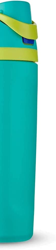 Owala FreeSip Insulated Stainless Steel Water Bottle with Straw for Sports and Travel, BPA-Free, 24-oz, Very, Very Dark