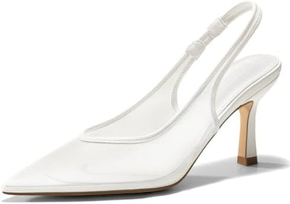 Elegant Slingback Kitten Heels