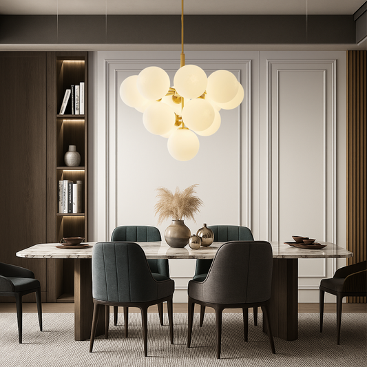 Modern Nordic Ball Chandelier - Elegant Ceiling Light Fixture