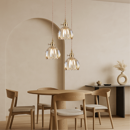 Lámpara de Techo con Colgante de Cristal Japonés Elegant