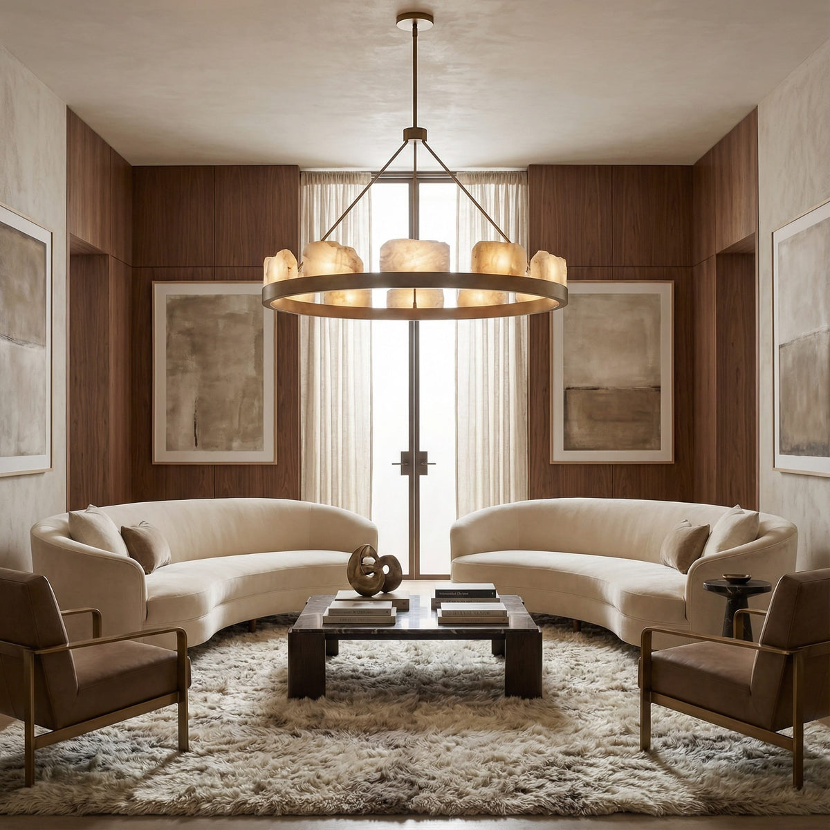 Relic Stone Round Chandelier