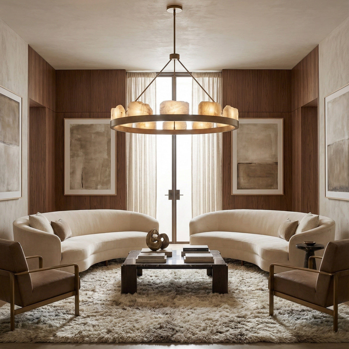 Relic Stone Two-Tier Chandelier
