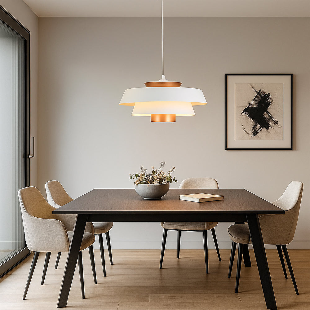 Lustre rétro en forme de pot pour une ambiance chaleureuse