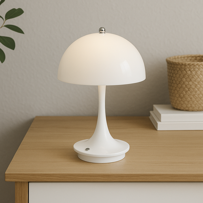 Lampada da tavolo a forma di fungo elegante e originale