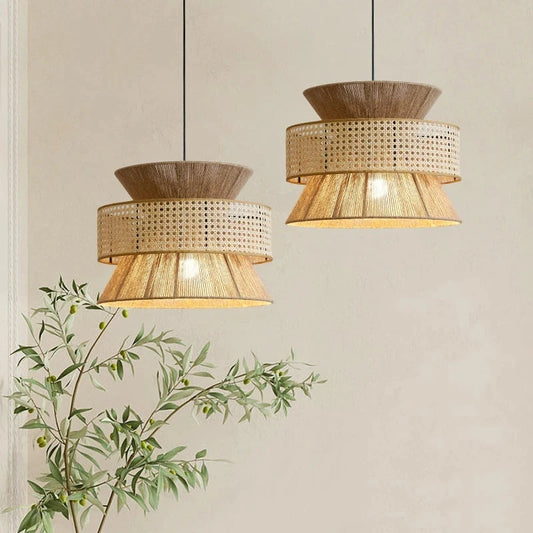 Yuda's Elegant Wabi Sabi Pendant Light for a Tranquil Ambiance