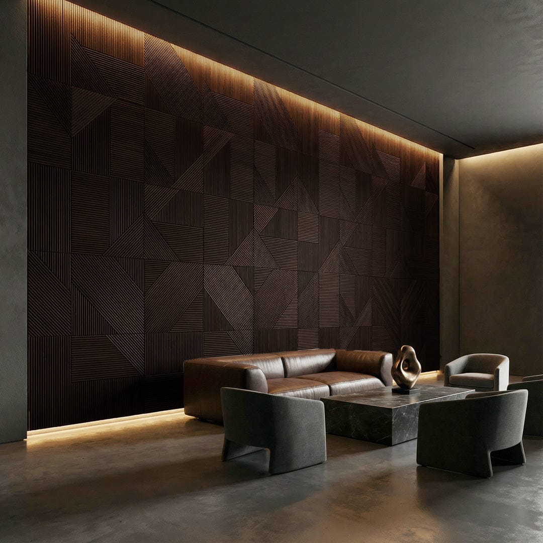 Euclid Wooden Wall Panel — Modern Geometric Accent for Your Walls