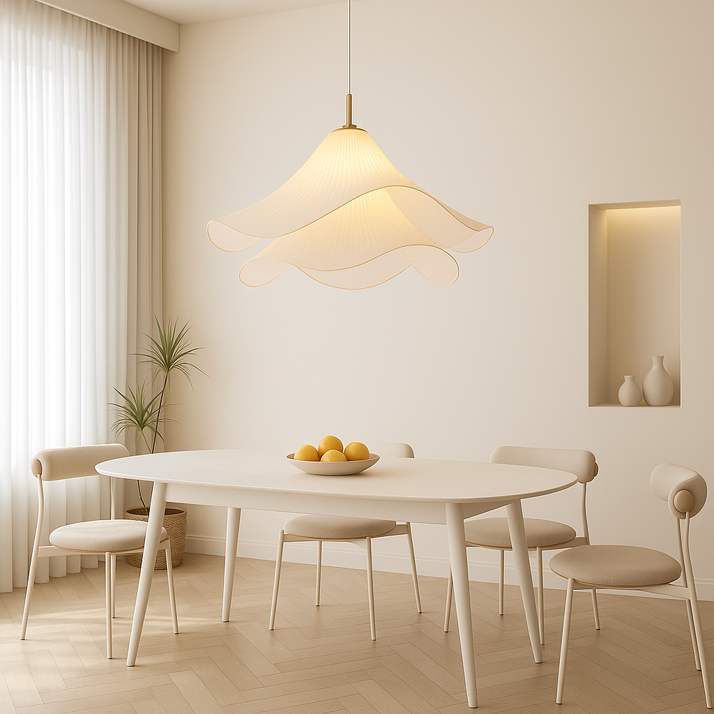 Lustre Suspendu Étherule avec Pendentif Fleur Élégante