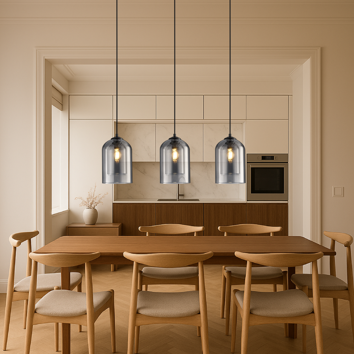Jani's Elegant Glass Pendant Light for Stylish Home Decor