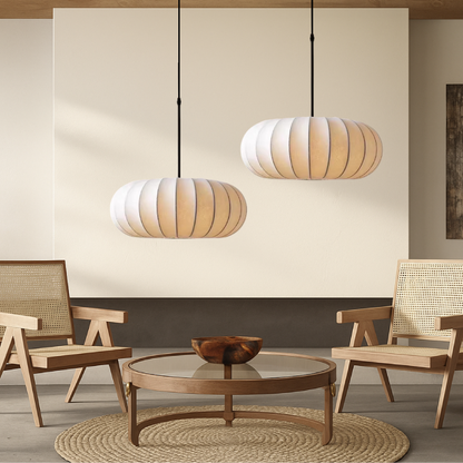 Verona Silk Pendant Light Fixture - Elegant, Soft-Glow Illumination