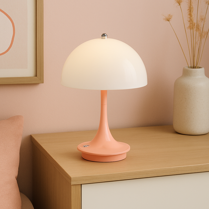 Lampa stołowa z motywem grzyba - elegancki dodatek do wnętrza
