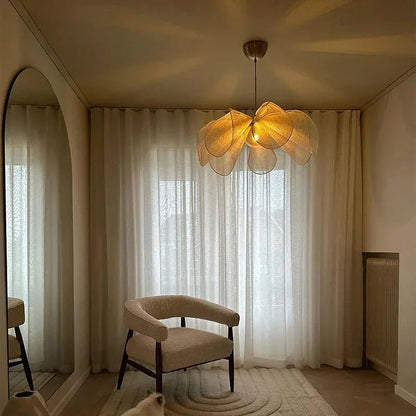 Lámpara de Tejido Vintage con Colgante para Hogar y Decoración
