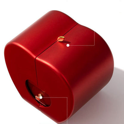 Charming Red Apple Jewelry Box with Eternal Rose - Perfect Gift for Christmas, Mother's Day, and Valentine's Day for Her!