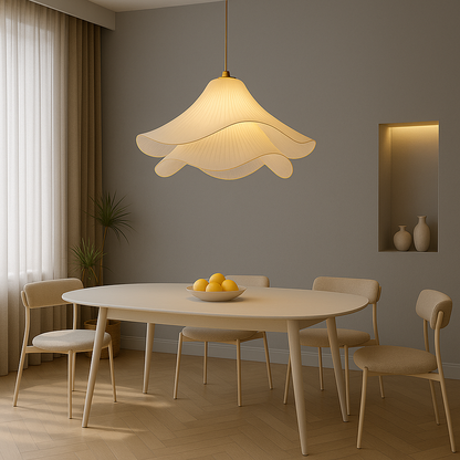 Lustre Suspendu Étherule avec Pendentif Fleur Élégante