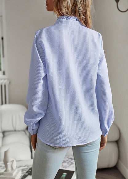 Elegant Ruffle Sleeve Blouse