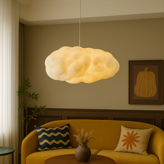 Lustra pendul pentru nori, iluminat de ambient pentru un decor aerisit și elegant