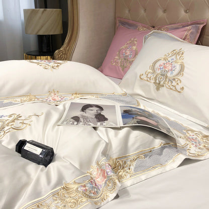 Prarie White Duvet Cover Set (Long-staple Sateen Cotton)