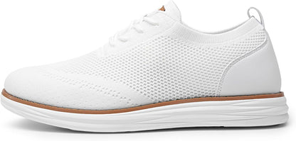 Bruno Marc Men's KnitFlex Breeze Mesh Sneakers Oxfords Lace-Up Lightweight Casual Walking Shoes