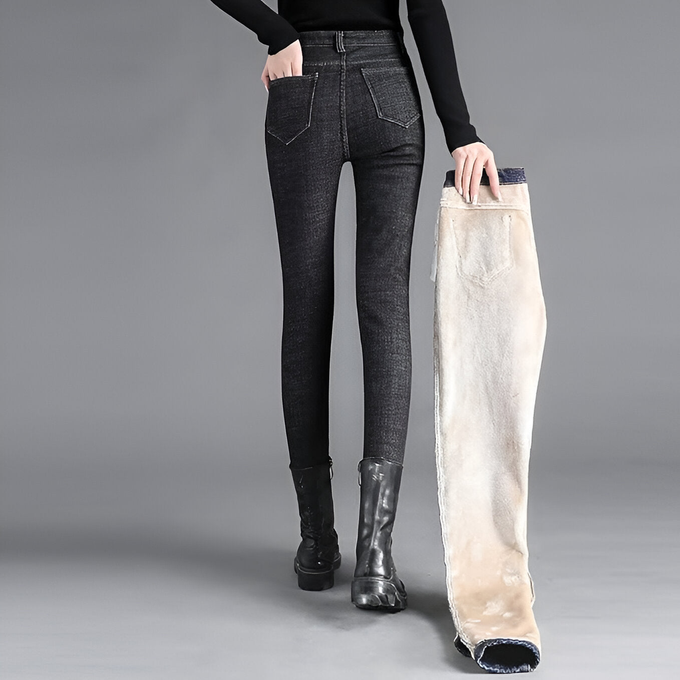 NIAMH | JEANS DOUBLÉS EN POLAIRE