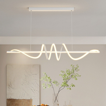 Lustre suspendu à LED avec guirlande lumineuse élégante