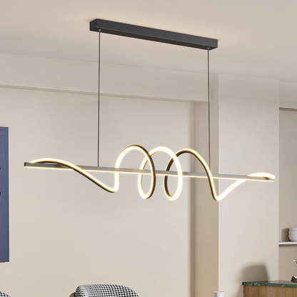 Lustre suspendu à LED avec guirlande lumineuse élégante