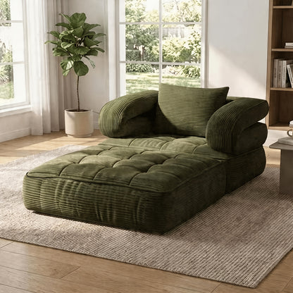 Sofá cama convertible — No requiere montaje, espuma de alta densidad, tejido suave y agradable para la piel | 6 en 1: asientos versátiles para espacios pequeños: cine, descanso, oficina, sillón reclinable y ocio
