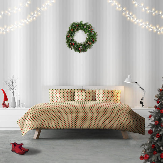 Antique Christmas Duvet Cover Set