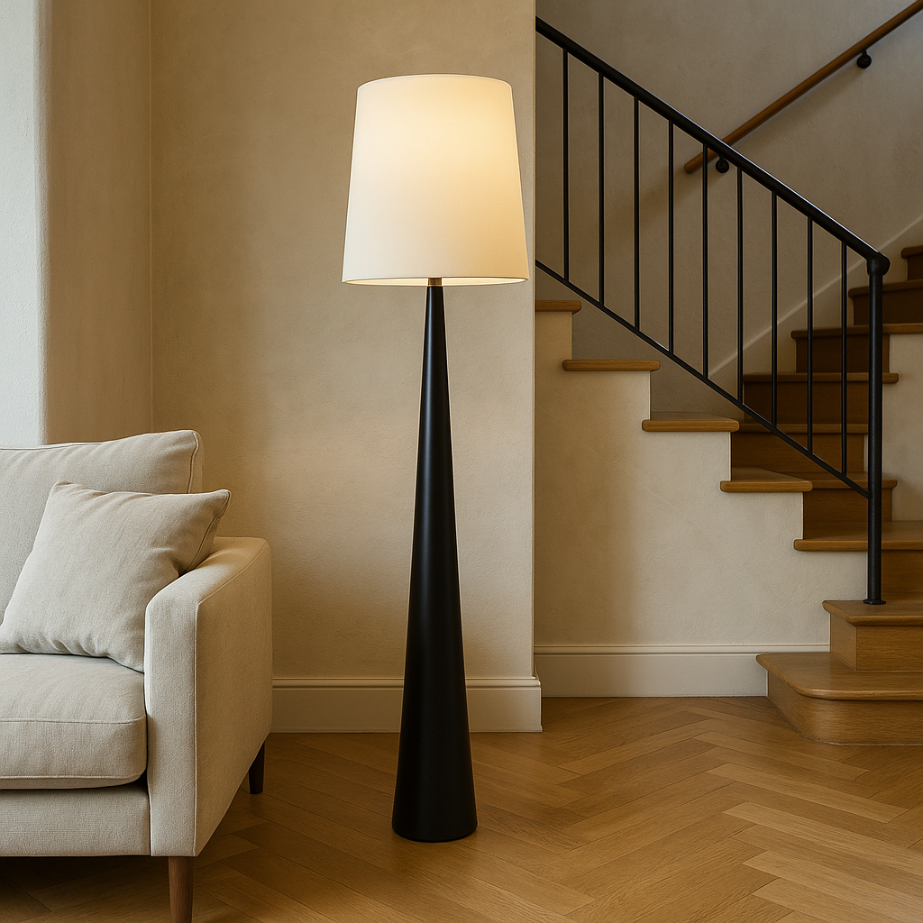 Elegante Lampara de Pie Albana para Sala y Dormitorio