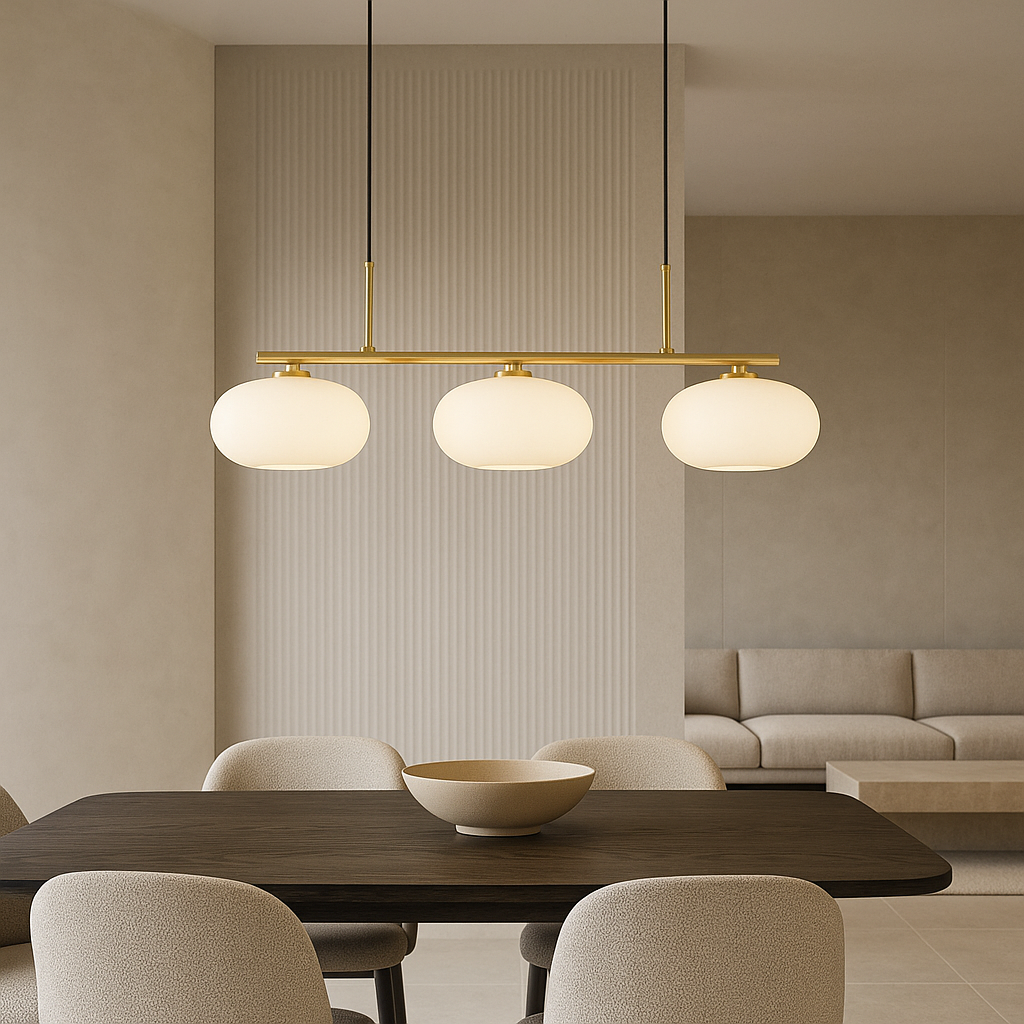 Three-Head Bauhaus Pendant Light