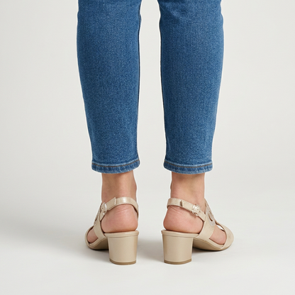 Gea - Sandalo comodo donna con tacco