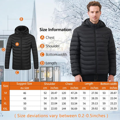 USB Heated Winter Jacket