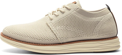 Bruno Marc Men's KnitFlex Breeze Mesh Sneakers Oxfords Lace-Up Lightweight Casual Walking Shoes