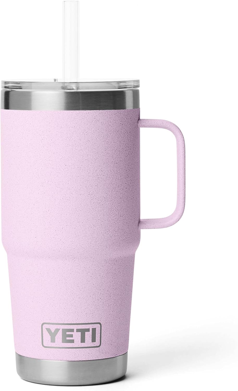 YETI Rambler 42 oz Tumbler with Handle and Straw Lid, Travel Mug Water Tumbler, Vacuum Insulated Cup with Handle, Stainless Steel, Key Lime