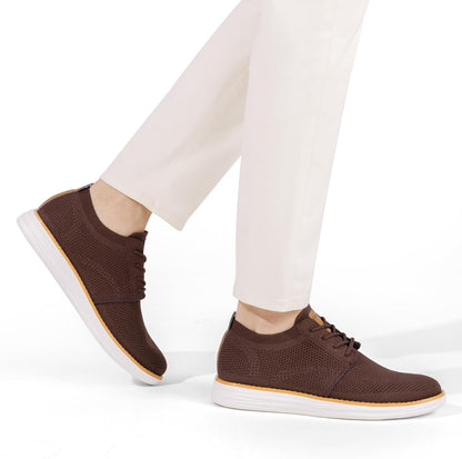 Bruno Marc Men's KnitFlex Breeze Mesh Sneakers Oxfords Lace-Up Lightweight Casual Walking Shoes
