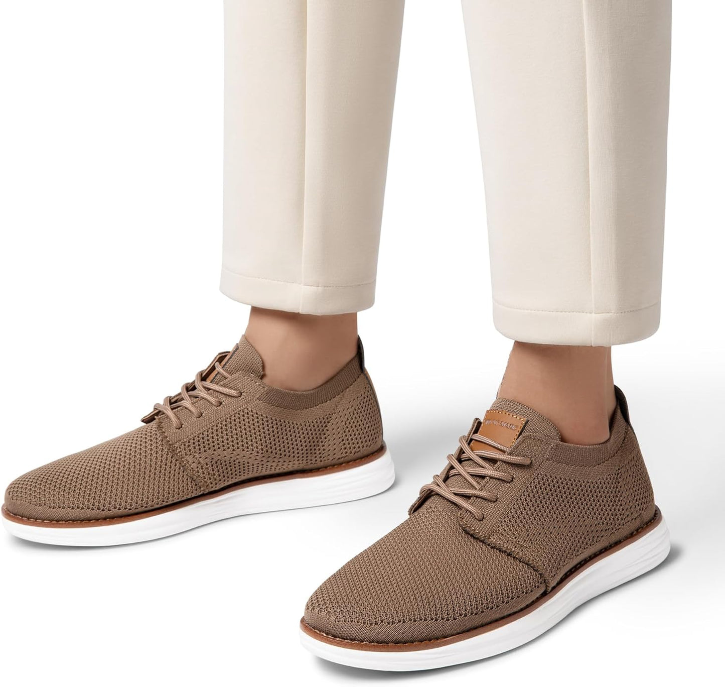 Bruno Marc Men's KnitFlex Breeze Mesh Sneakers Oxfords Lace-Up Lightweight Casual Walking Shoes